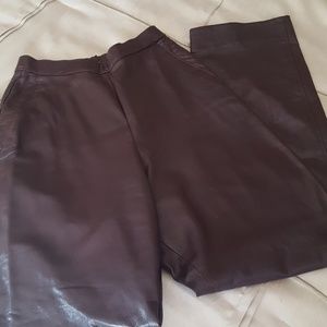 Anne Klein hi waist leather pant